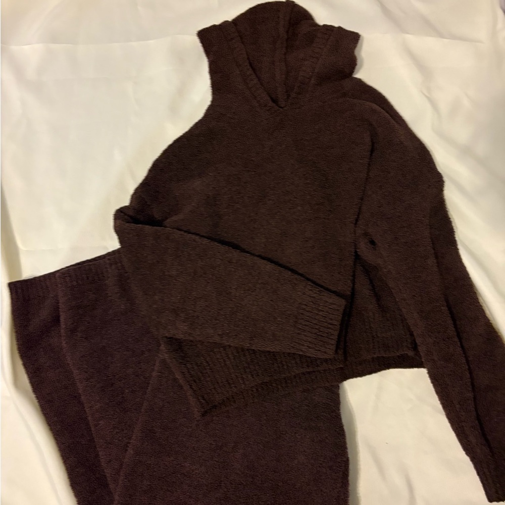 Cozy Brown Women's Sweater Set